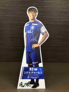 鹿児島ユナイテッドFC ンドカチャールス選手 等身大パネル