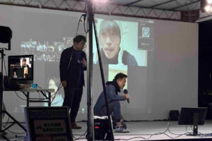 ユナイテッド喜入感謝祭のステージ企画を楽しむ来場者の様子